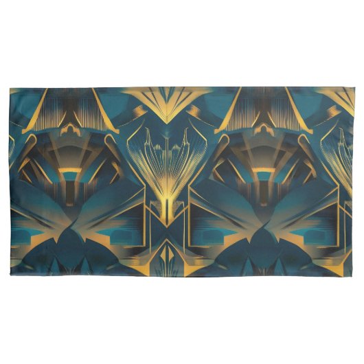 Housse D'oreillers Oreillers King Pair Art Déco (devant-gauche)