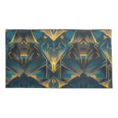 Housse D'oreillers Oreillers King Pair Art Déco (Dos-gauche)