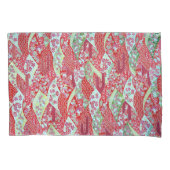 Housse D'oreillers Origami jaune rouge de fleurs japonais Yu Pillowca (devant)