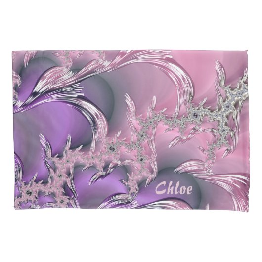 Housse D'oreillers ~ original de glace de rose de ~ de conception de (devant)