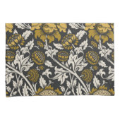 Housse D'oreillers Ornate floral pattern with large gold flowers  (devant-Droit)