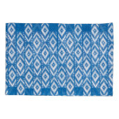 Housse D'oreillers ornement ethnique sur lin naturel textile (Dos)