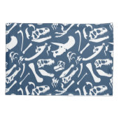 Housse D'oreillers Os de dinosaure (bleu) (Dos)