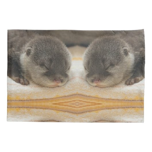 Housse D'oreillers Otter endormi (Dos)