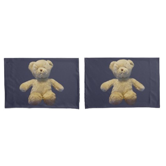 Housse D'oreillers Ours de nounours (devant-Set)