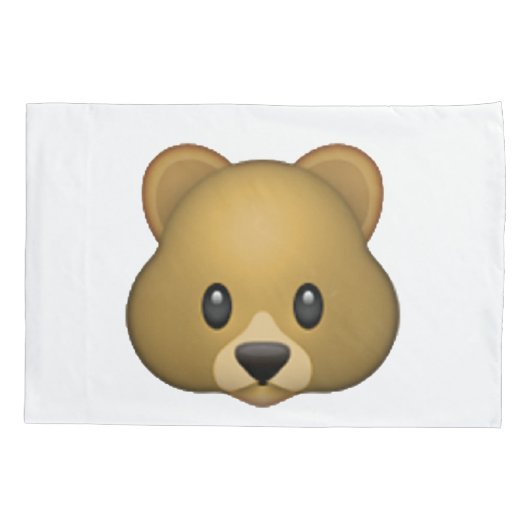 Housse D'oreillers Ours - Emoji (Dos)