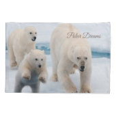 Housse D'oreillers Ours polaire Coque coussin (Dos)