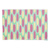 Housse D'oreillers Ovales jaune et rose (devant)