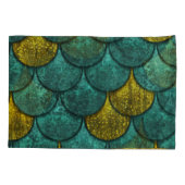 Housse D'oreillers Oxyde Métallique : Texture des échelles de poisson (Dos)