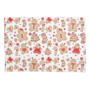 Housse D'oreillers Pain d'épice Homme Baked Cookies rustique Whimsica