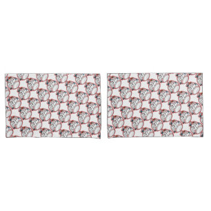 Housse D'oreillers Paire de coiffeurs de taille standard/baseball