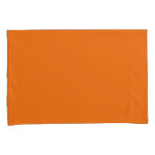 Housse D'oreillers Paire de Coque Coussin orange standard (devant-Droit)