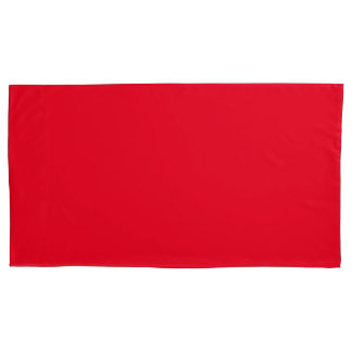 Housse D'oreillers Paire de Coque Coussin Red King Size