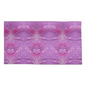 Housse D'oreillers Paire De Coque Coussin Violet Et Mauve (Dos-gauche)