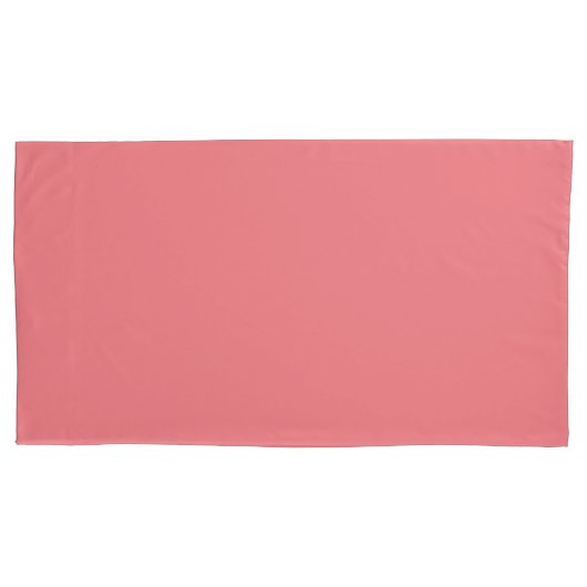 Housse D'oreillers Paire de Coque rose King Size Coussin (devant-gauche)