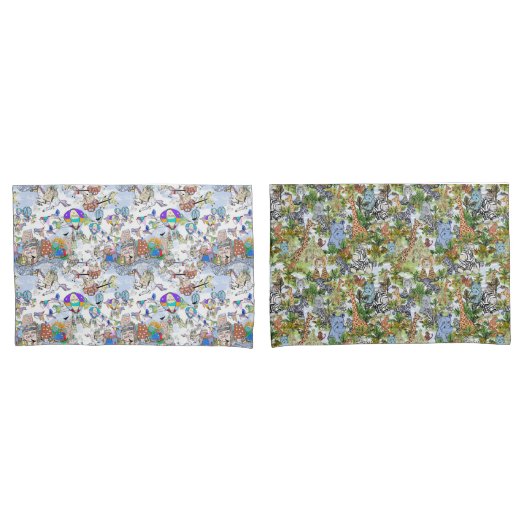 Housse D'oreillers Paire d'oreillette amusante pour enfants (devant-Set)