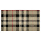 Housse D'oreillers Paire en plastique noir beige King (devant-Droit)