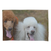 Housse D'oreillers Paires de caniches (devant)