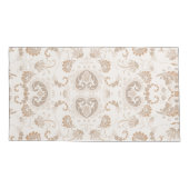 Housse D'oreillers Paisley en beige esthétique moderne Tan Brown (Dos-gauche)