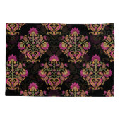 Housse D'oreillers Paisley floral moghol, design sans soudure. (Dos)