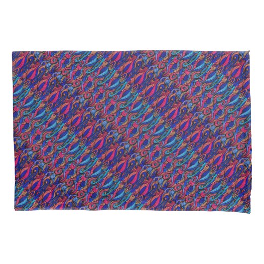 Housse D'oreillers Paisley haché (devant)