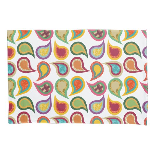 Housse D'oreillers Paisleys atomiques (devant)