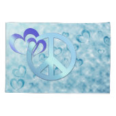 Housse D'oreillers Paix Bleue (Dos-gauche)