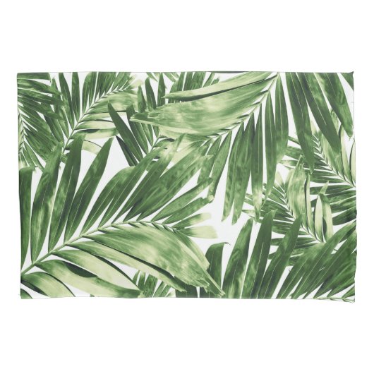 Housse D'oreillers Palm Amour Motif Feuille #2 #tropical #wall #décor (devant)