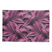 Housse D'oreillers Palme tropicale rose profond (Dos-gauche)