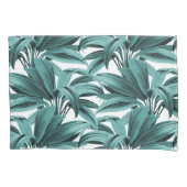 Housse D'oreillers Palme tropicale turquoise (devant-gauche)