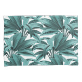 Housse D'oreillers Palme tropicale turquoise (devant-Droit)