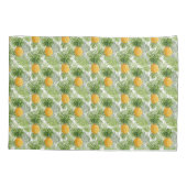 Housse D'oreillers Palmettes et ananas tropicaux (Dos-gauche)