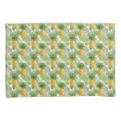 Housse D'oreillers Palmettes et ananas tropicaux (devant-Droit)
