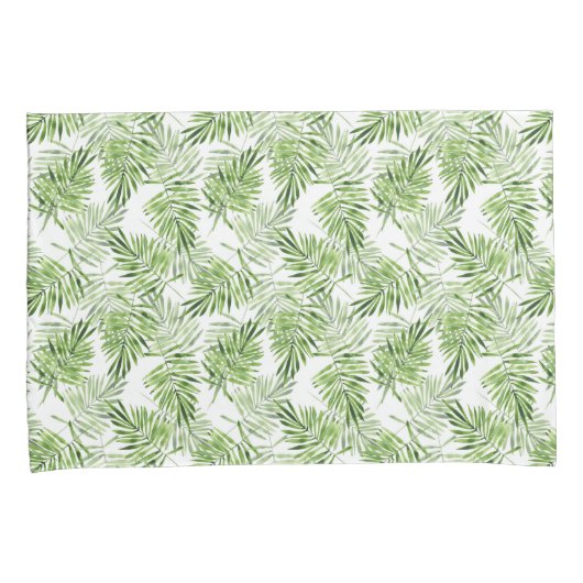 Housse D'oreillers Palmettes vertes (devant-Droit)