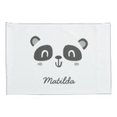 Housse D'oreillers Panda de caractère mignonne pour enfants (Dos-Droit)