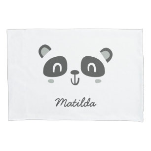 Housse D'oreillers Panda de caractère mignonne pour enfants