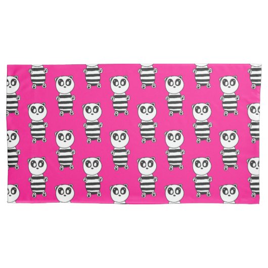 Housse D'oreillers Panda Kids (devant)