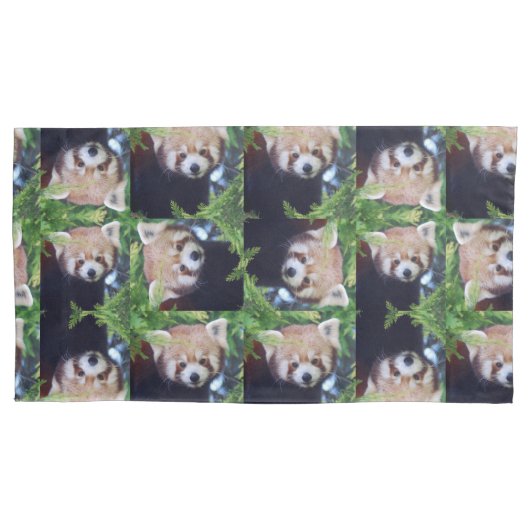 Housse D'oreillers Panda rouge (devant-gauche)