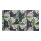 Housse D'oreillers Panda rouge (Dos-gauche)