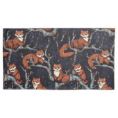 Housse D'oreillers Pandas rouges dans les arbres (devant-gauche)