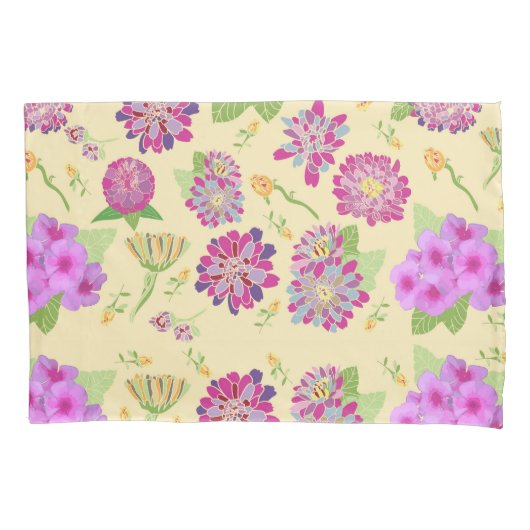 Housse D'oreillers Pansies Floral Simple Étui (devant)