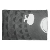 Housse D'oreillers Panthéon Crâne clair Rome Italie Noir et Blanc (Dos-gauche)