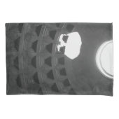 Housse D'oreillers Panthéon Crâne clair Rome Italie Noir et Blanc (devant-gauche)