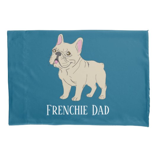 Housse D'oreillers Papa Frenchie (devant)