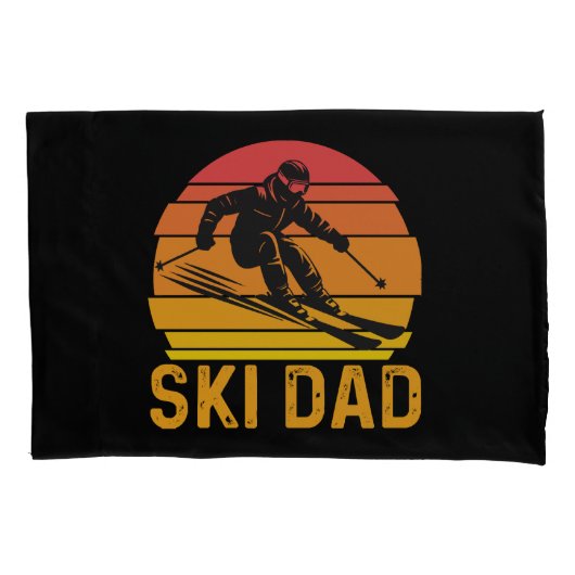Housse D'oreillers papa ski (devant)