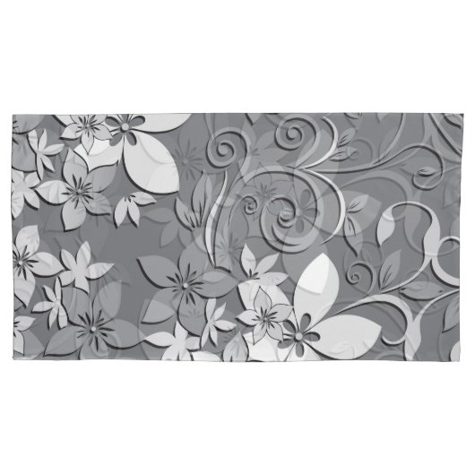 Housse D'oreillers papier peint fleurs 2 (devant)