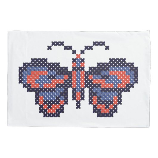 Housse D'oreillers papillon CROSS-STITCH (Dos)