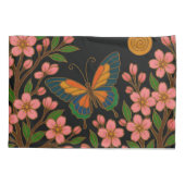 Housse D'oreillers Papillon Fleur de Cerisier Lune (Dos)