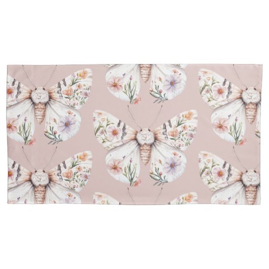 Housse D'oreillers Papillon floral Fleur sauvage Boho (devant-gauche)