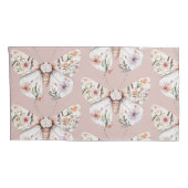 Housse D'oreillers Papillon floral Fleur sauvage Boho (Dos-Droit)